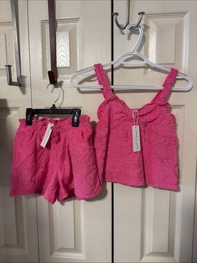 Hot Pink Tank & Shorts Set Janie and Jack